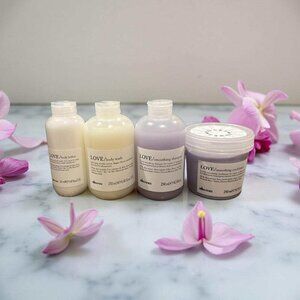 Davines Love Anti Frizz Set Shampoo Conditioner Body Wash Lotion